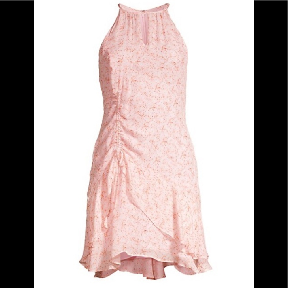 Pink floral dress mini wildflower Parker dress